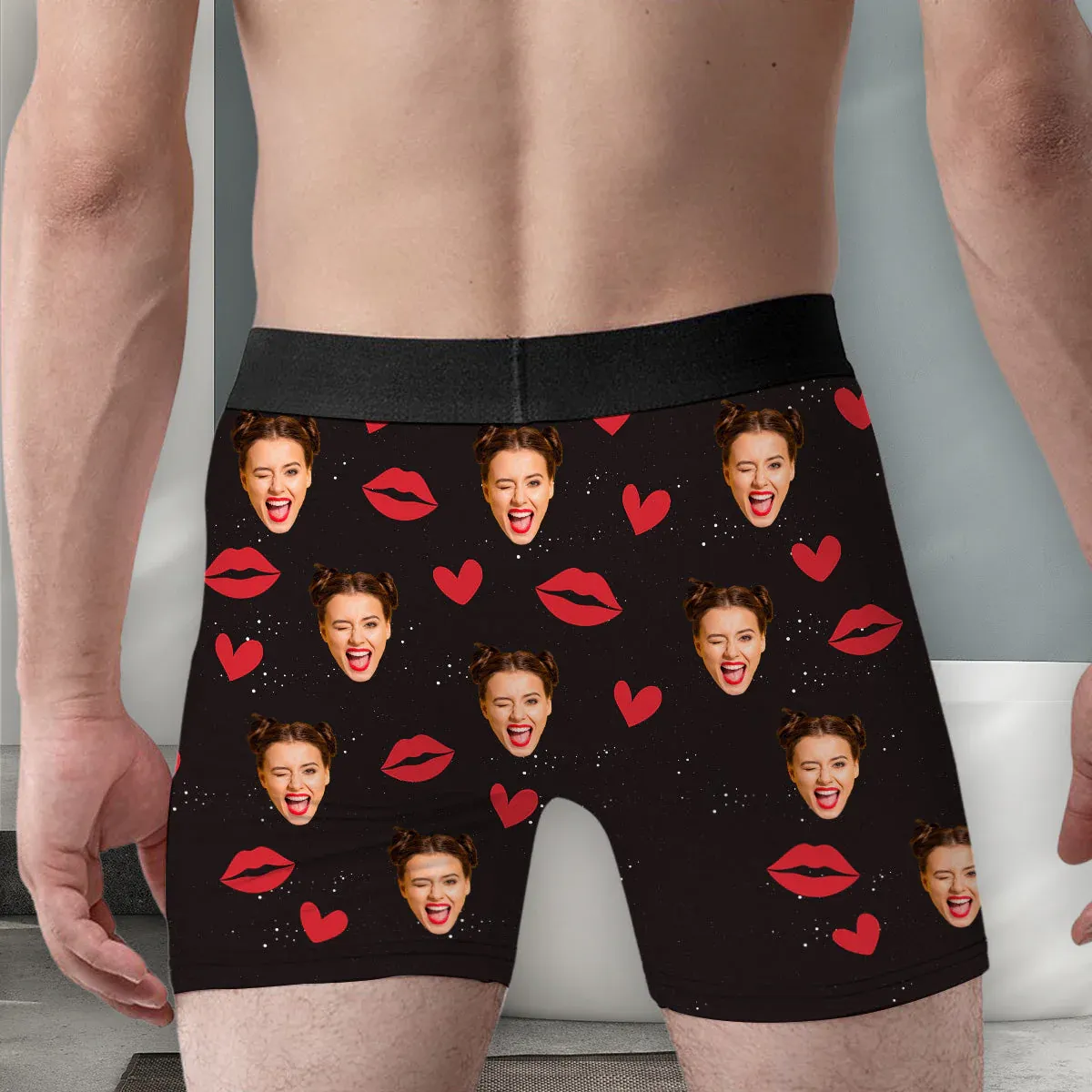 Christmas Gifts Underwear Turn Me On - Personalized Photo Men's Boxer Briefs