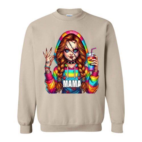 Spooky MaMa Horror Halloween Sweatshirt - MyfaceboxerAU