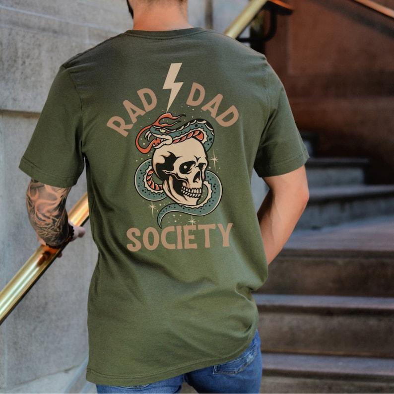 Rad Dad Society T-Shirt, Cool Dad Club, Dad Life Tee, First Fathers Day Present, Dad of Girls, Papa Of Boys, Gift For Husband, Daddy T-shirt