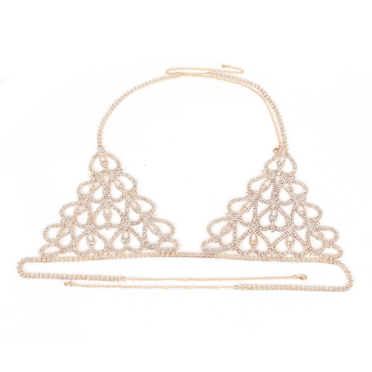 Sexy Rhinestone Lingerie Set, Luxury Bikini Body Chain, Valentine’s Jewelry Gift for Her - MyfaceboxerAU