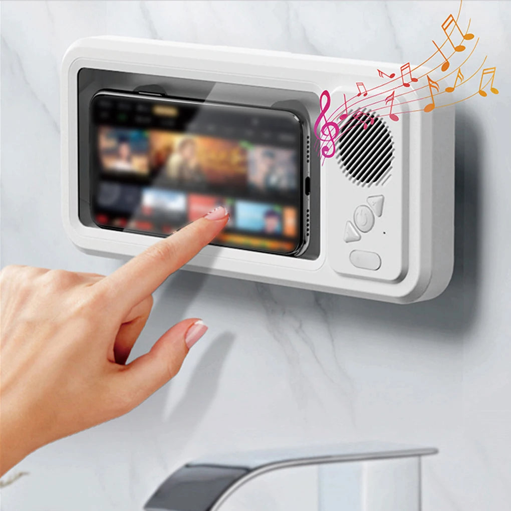Waterproof Shower Phone Holder Bluetooth Speaker - MyfaceboxerAU