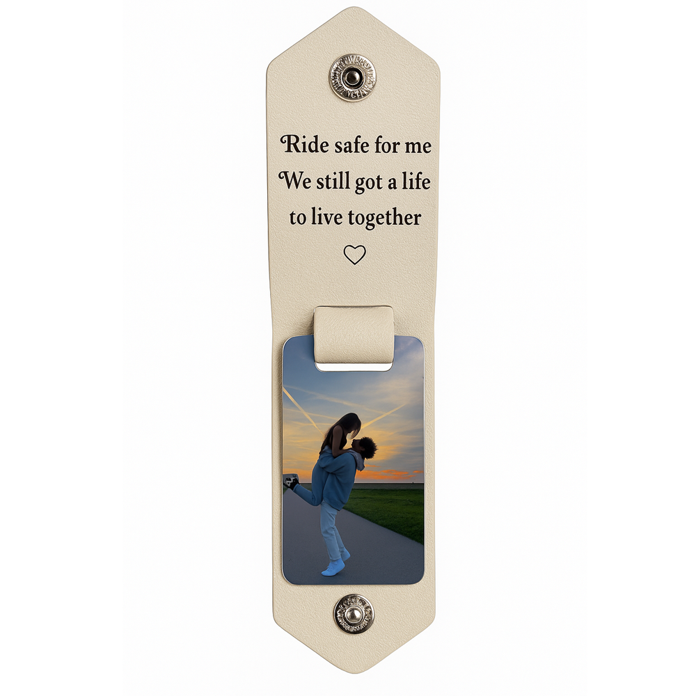 Personalized Photo and Calendar Leather Keychain with Custom Text Christmas Gifts for Him