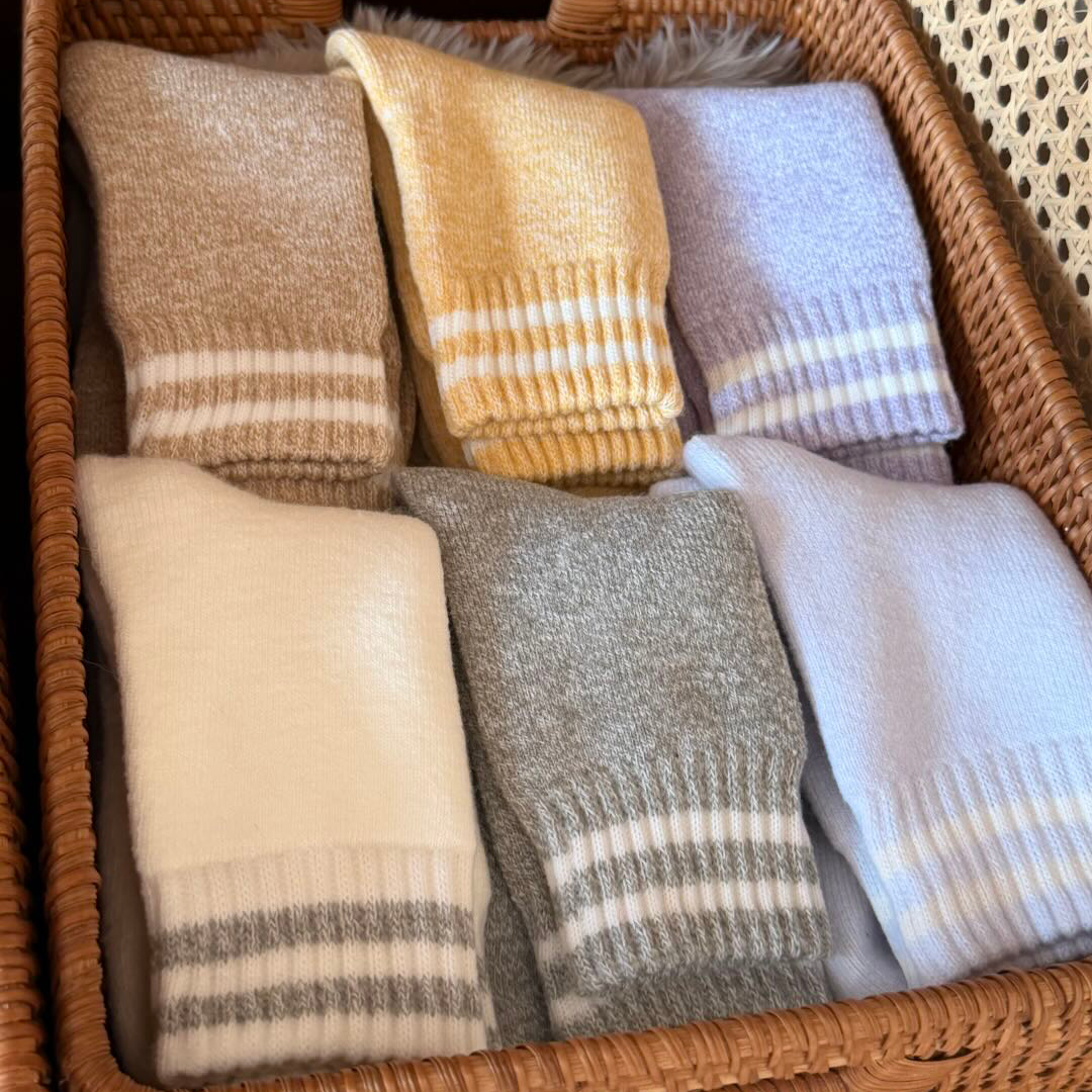 靴下 3足組 あったかルームソックス レディース メンズ 冬用 裏起毛 冷え対策 ゆったりゴム ふんわり コットン素材 ギフト対応