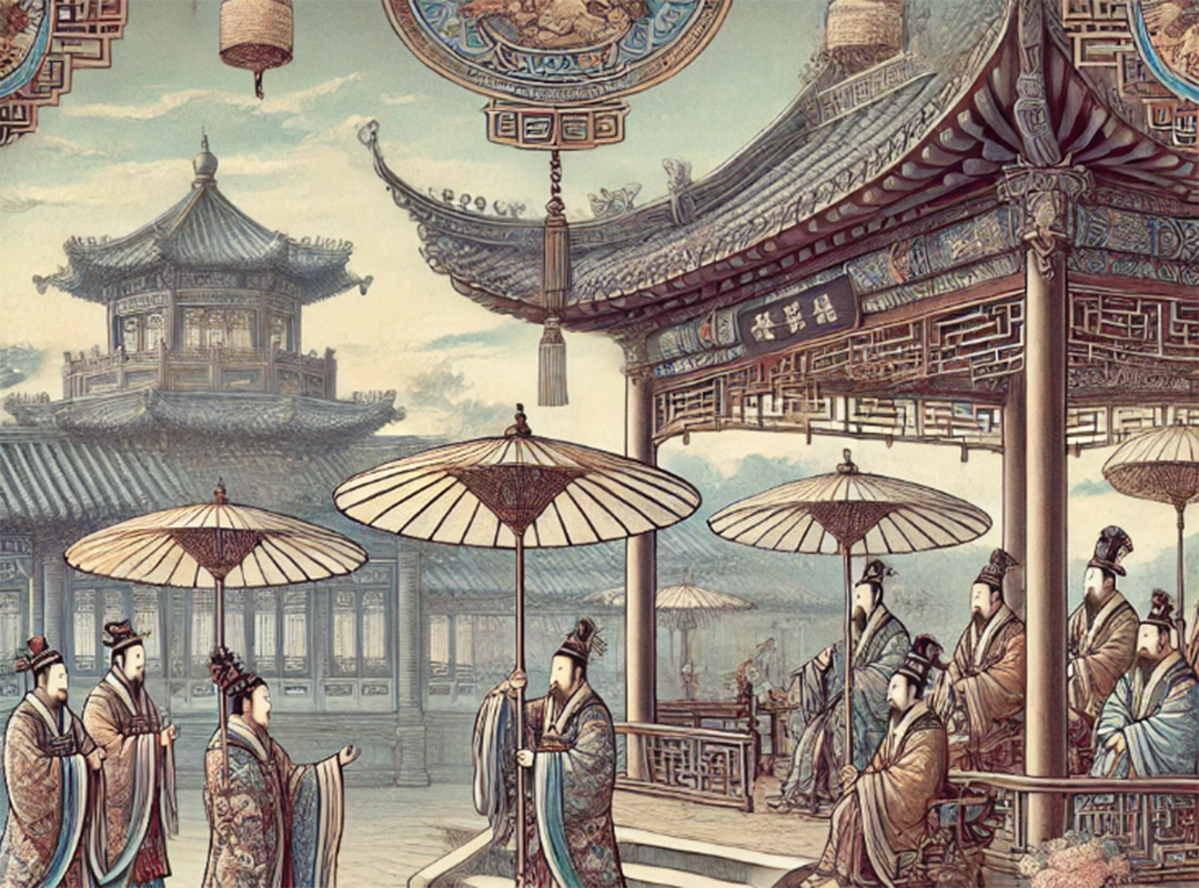 中国の周朝で傘の使用が記録されています。