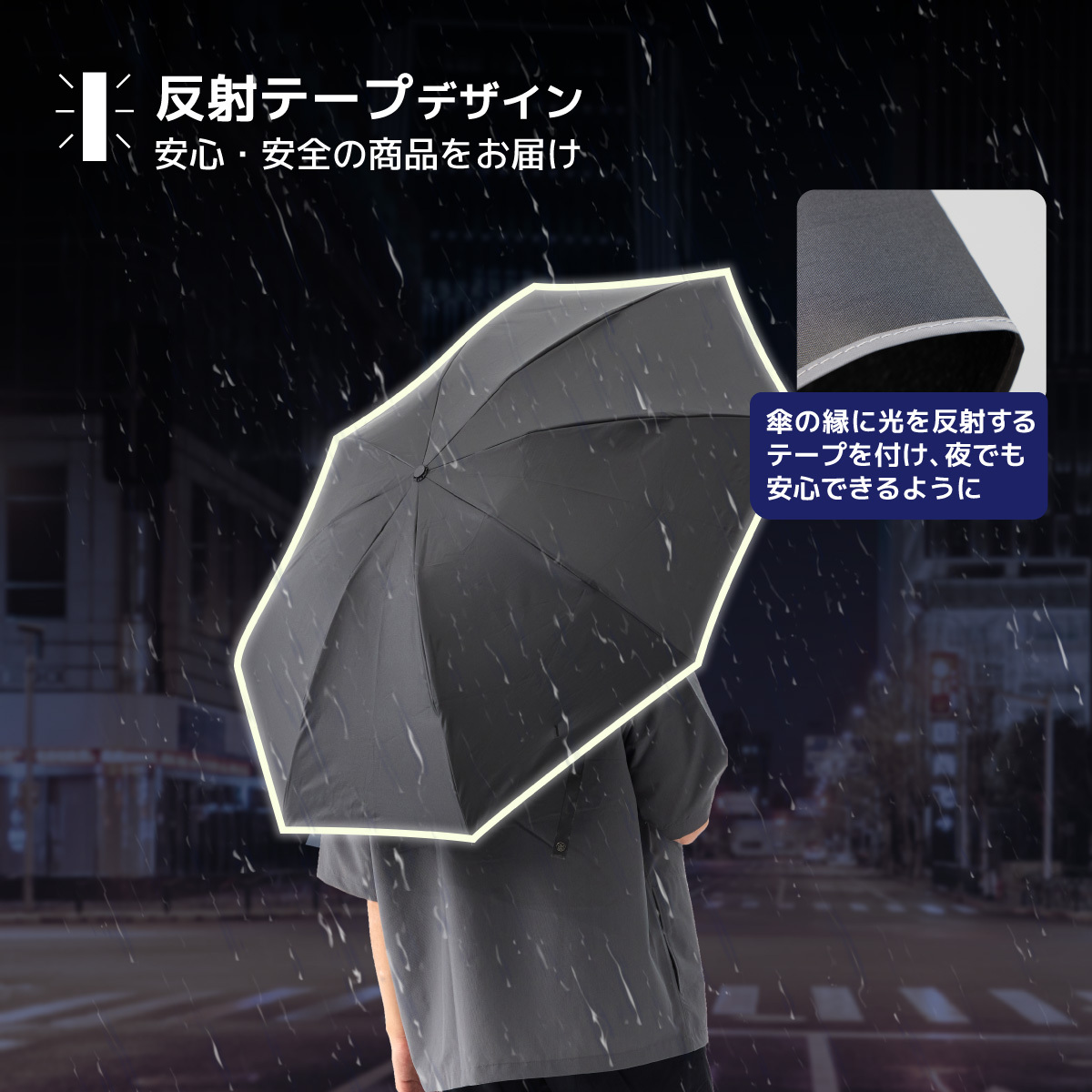 Ultra SmartCover 大判 逆折り式 折りたたみ傘 ワンタッチ自動開閉 晴雨兼用傘 メンズ傘 遮光率100% 梅雨対策 台風対応 豪雨対応