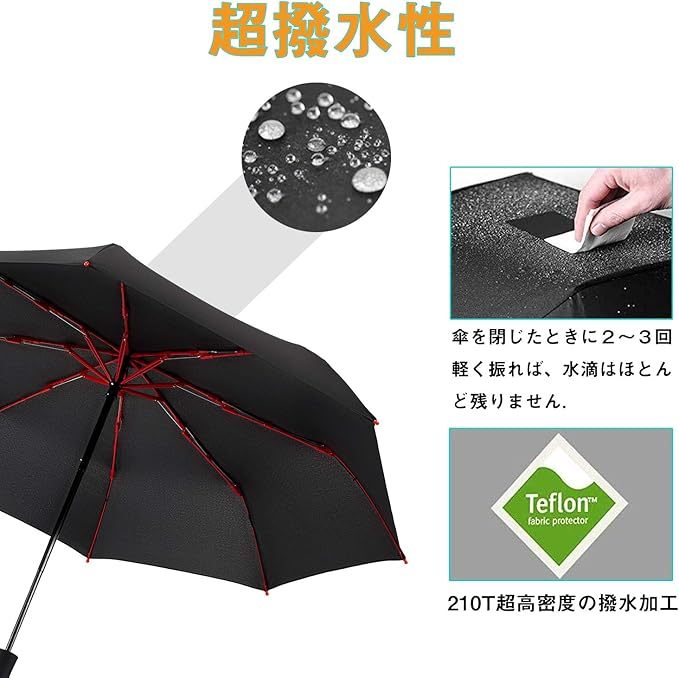 8本骨265g おりたたみ傘 メンズ 軽量 大きい 丈夫な 折りたたみ傘 手動開閉,日傘 折りたたみ 丈夫