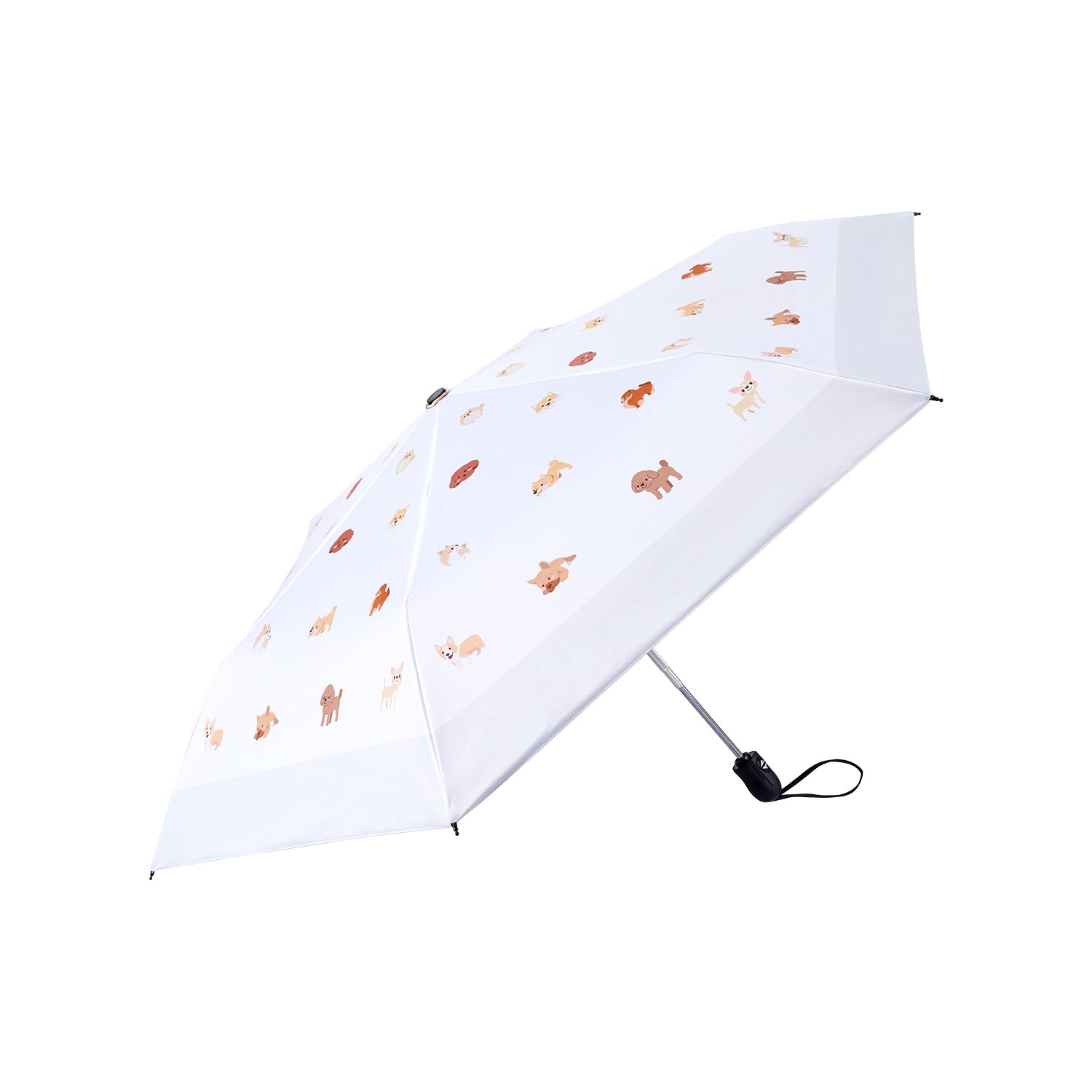 シンプルなデザインも可愛い！動物柄の傘で散歩を楽しもう。折り畳み 傘 かわいい