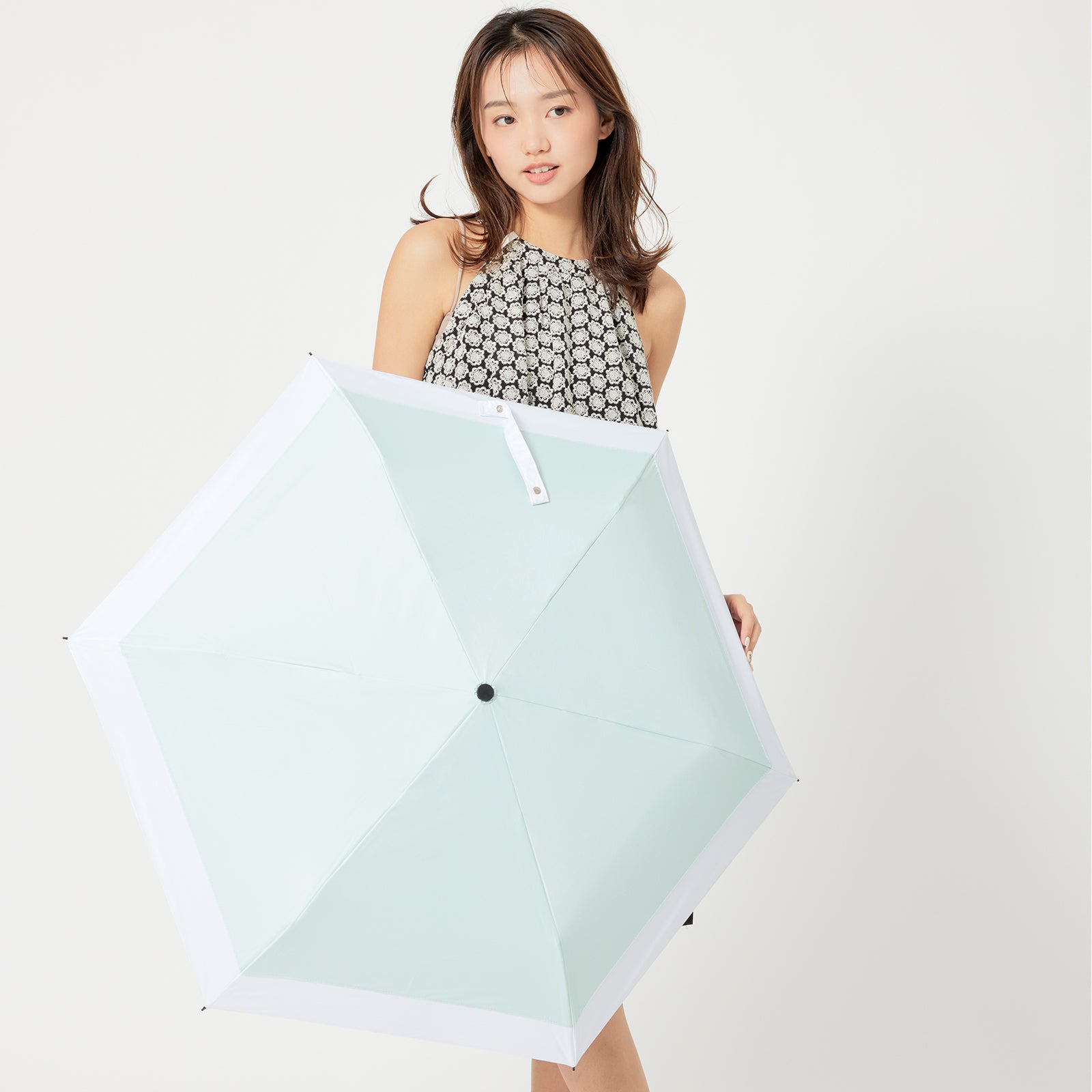 Pattern-PATCHWORK】パッチワーク 日傘 完全遮光 自動開閉 199g