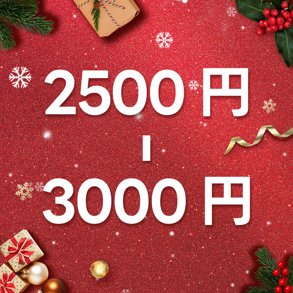 2500円ー3000円