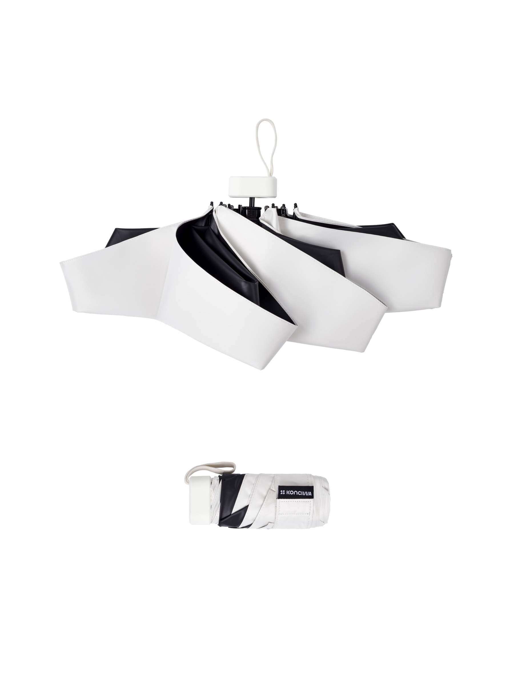 日傘 軽量 折り畳み konciwa 日傘 超軽量 折りたたみ傘 スマホサイズ 白色,プレゼント 傘