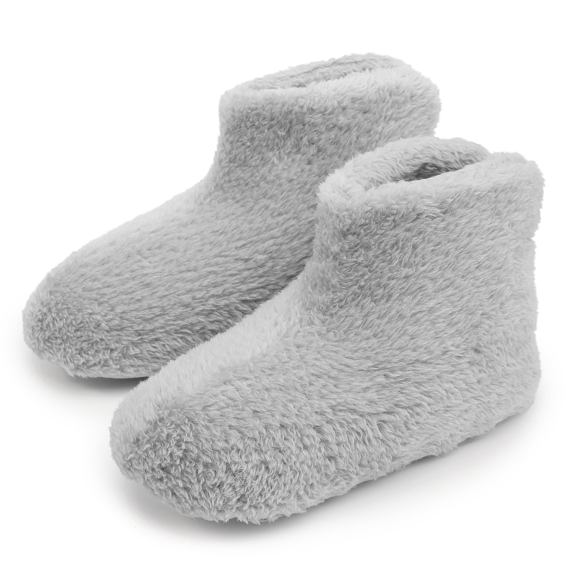 Adukor ふわふわブーツスリッパ 男女兼用 ルームシューズ マイクロファイバー素材で極上の暖かさ 洗濯機で丸洗いOK 抗菌防臭・静電気防止加工 プレゼントにも最適