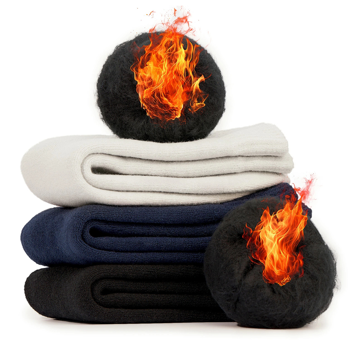 靴下 メンズ 冬 厚手【極暖38℃恒温・極厚裏パイル・ウール素材・360°蓄熱】 ソックス ウールソックス 防寒 保温 消臭 耐久性 伸縮性 室内 アウトドア 登山 キャンプ