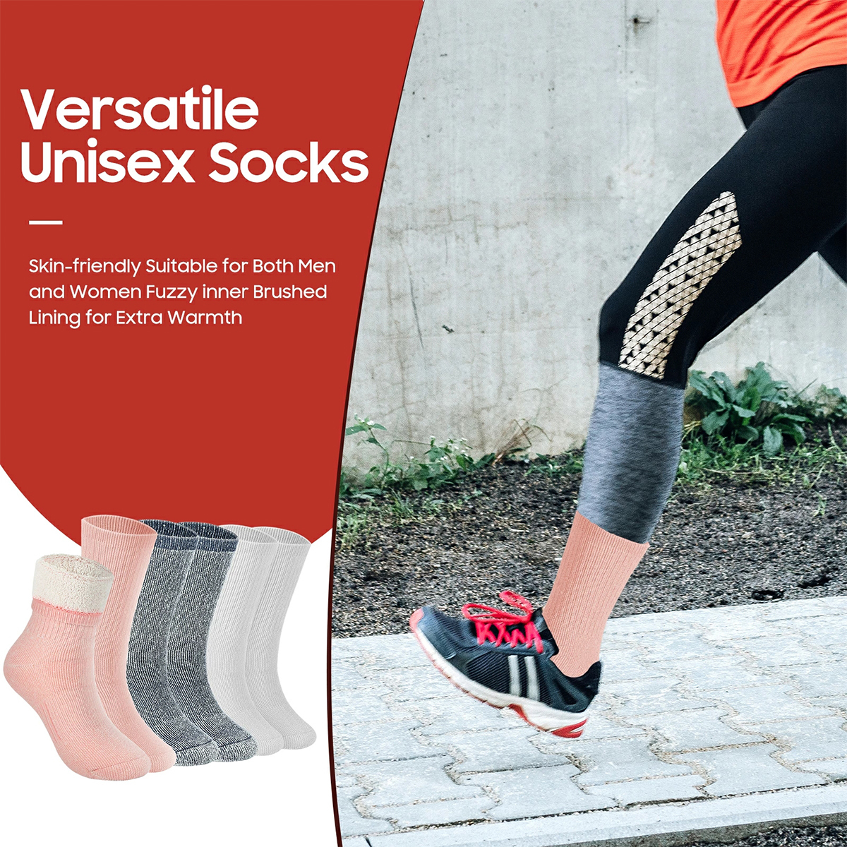 靴下 メンズ 冬 3足セット ウールソックス・-30℃防寒・極厚裏パイル・30％ウール素材・防臭・吸汗速乾・蒸れにくい 防寒 保温 耐久性 伸縮性 ピリング防止 カジュアルソックス 室内 アウトドア 登山25-29㎝