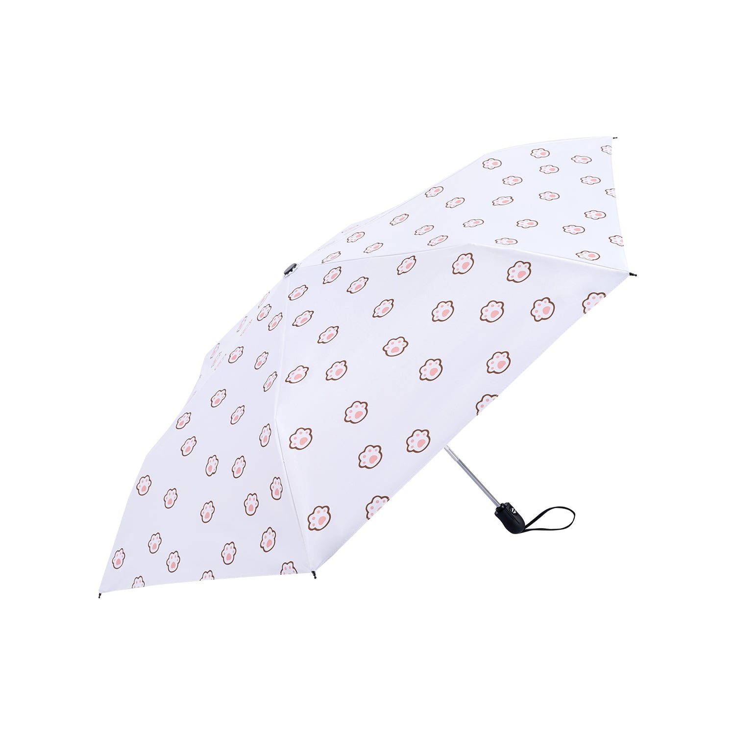 雨の日でも、動物柄のかわいい傘で笑顔を絶やさない。傘 かわいい