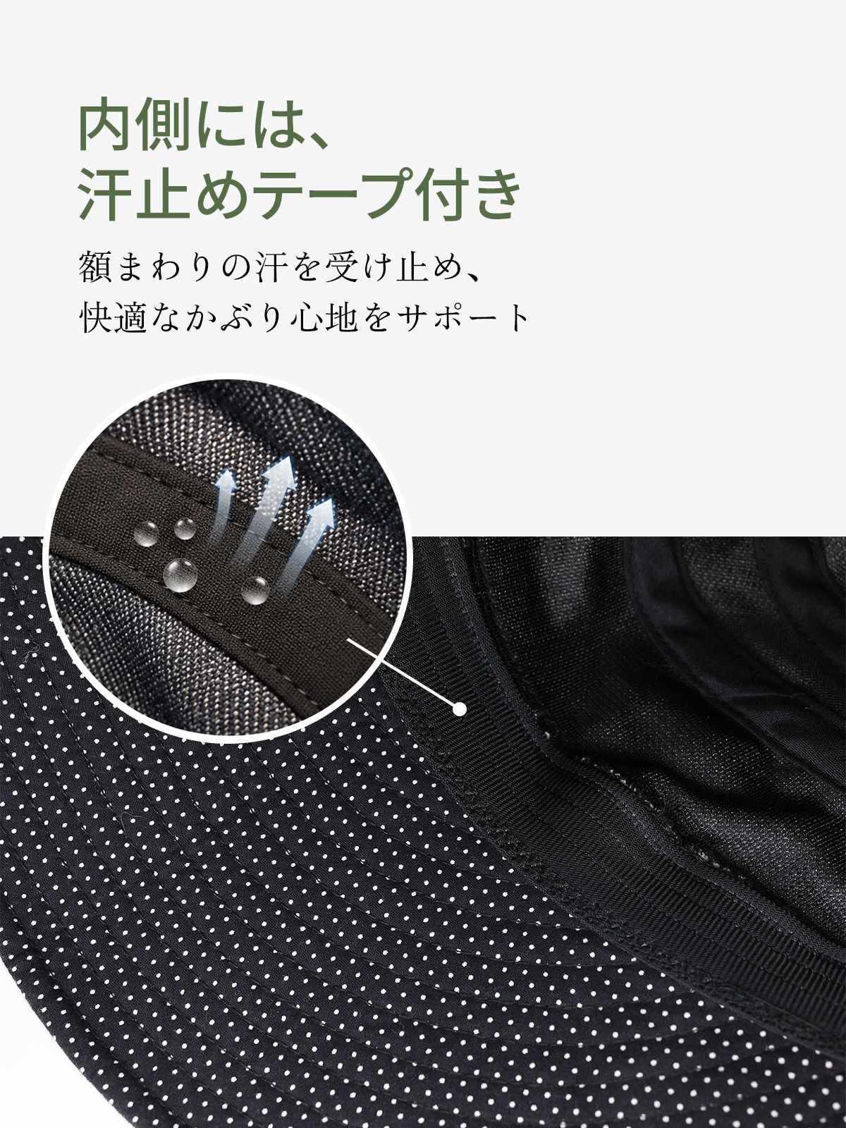 リボン付きベースボールキャップ