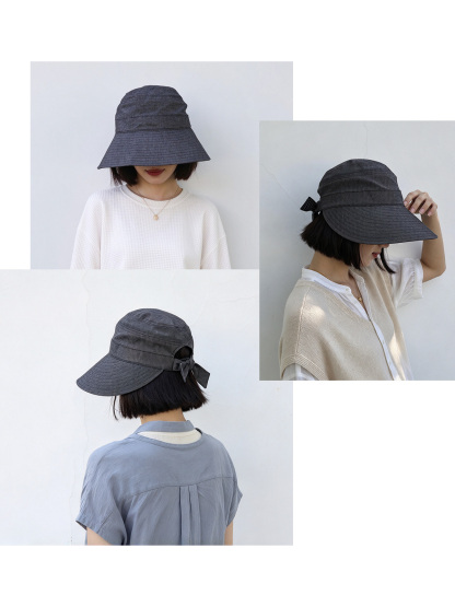 リボン付きベースボールキャップ
