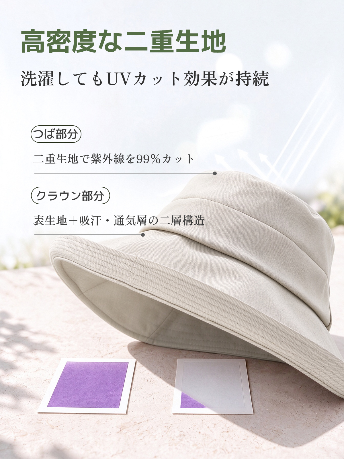 拡張式バケットハット