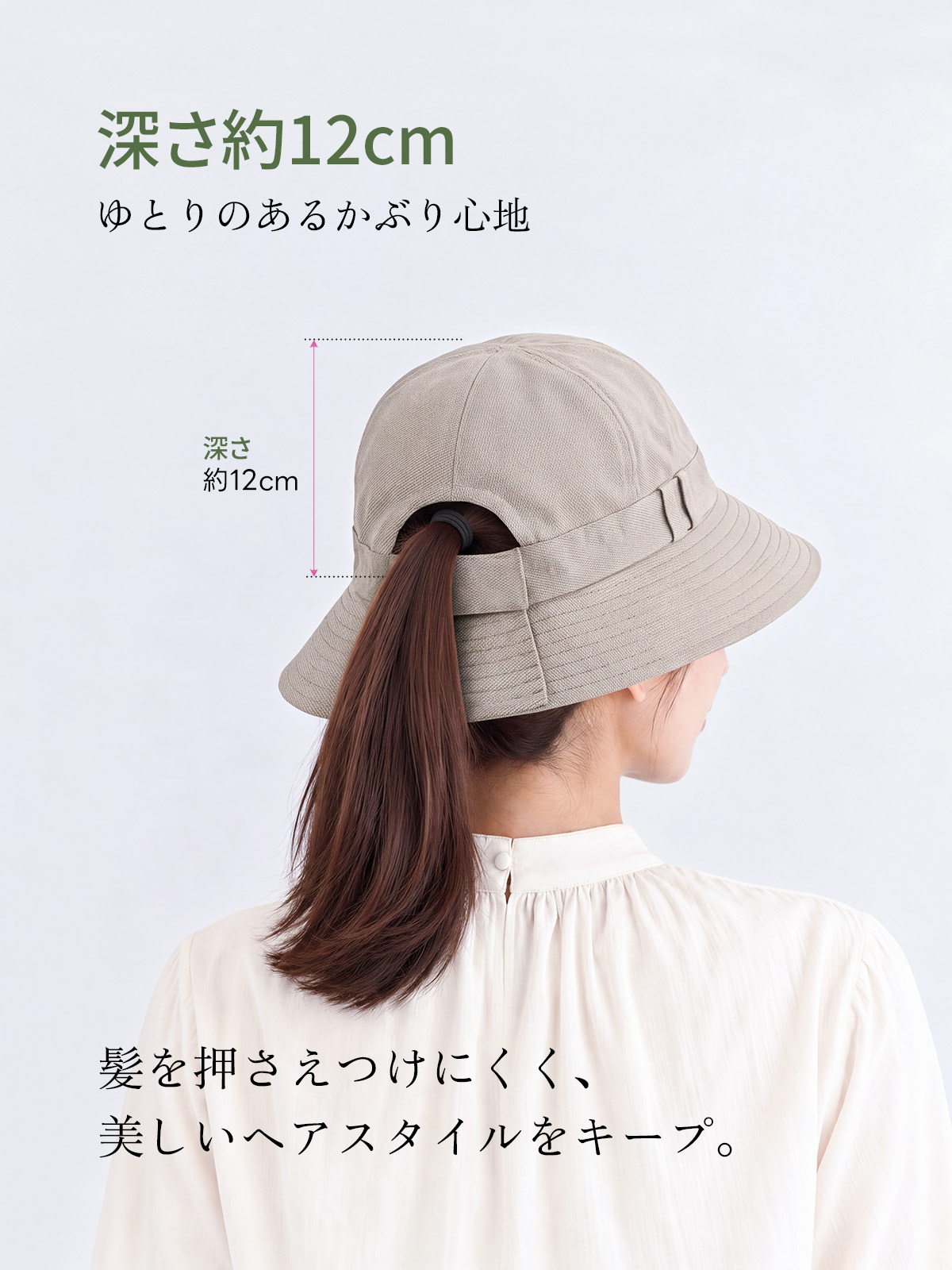 UPF50+ キャップ