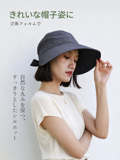 リボン付きベースボールキャップ