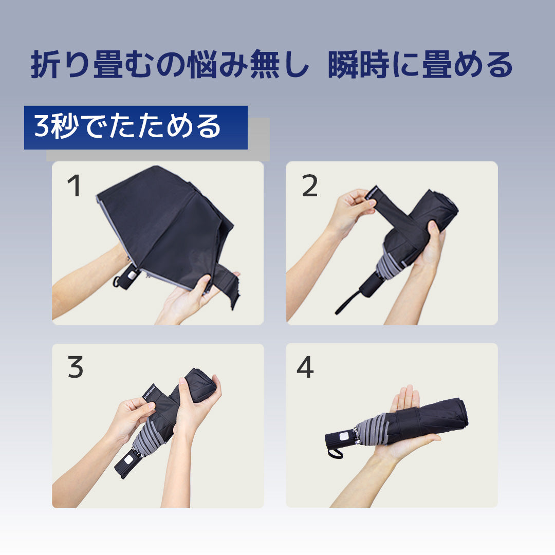 2024年新発売最強自動開閉折り畳み日傘 – KONCIWA