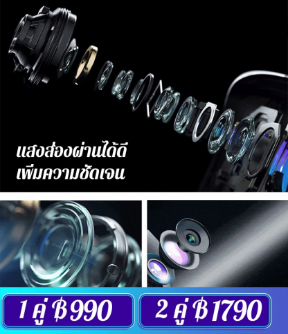 กล้องติดรถยนต์ บันทึก 3 ด้าน ความละเอียดสูง Wifi