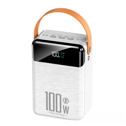 พาวเวอร์แบงค์มีสายในตัว ชาร์จเร็วพิเศษ 100W  80,000mAh 