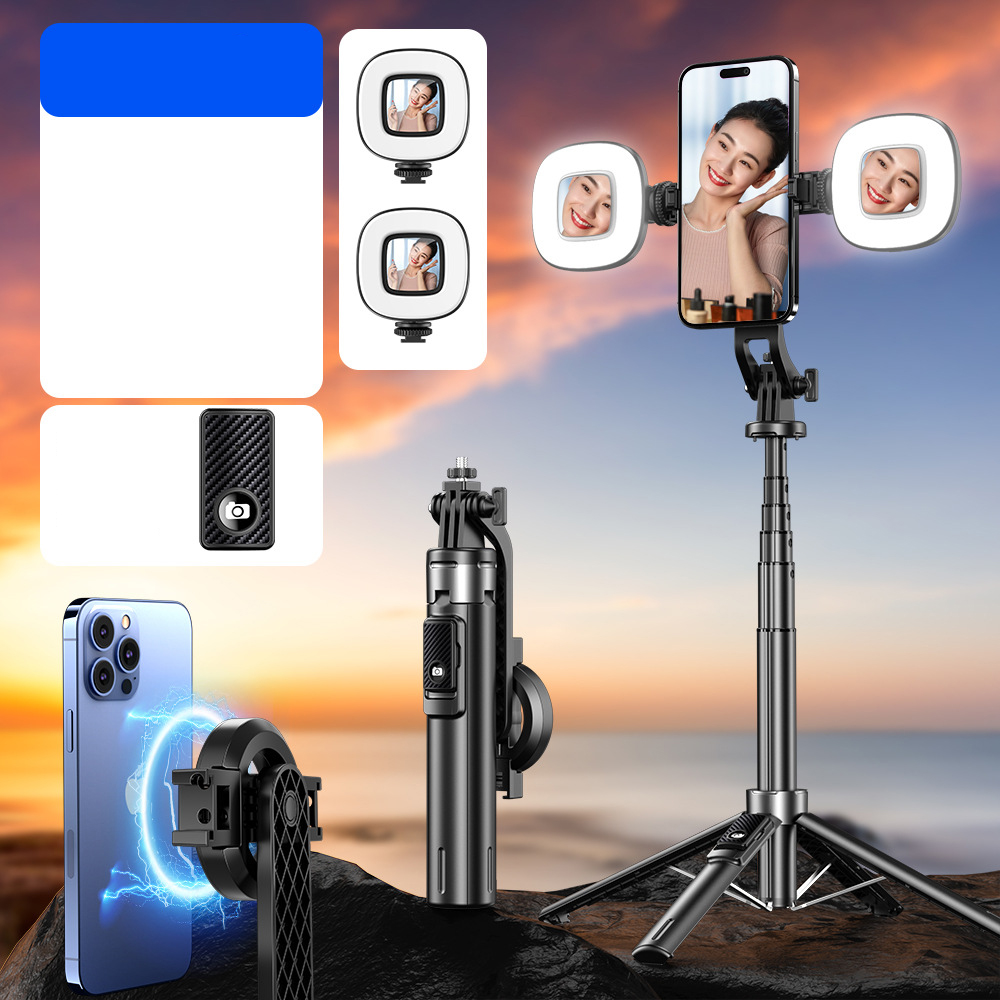 TNW ขาตั้งกล้องเซลฟี่ไลฟ์สดแบบสองไฟ