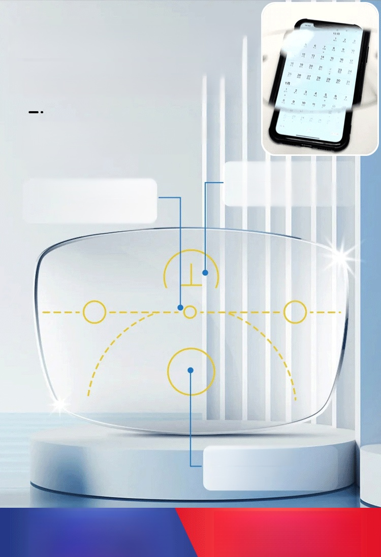 แว่นตากันแสงสีฟ้า HD ไร้กรอบ