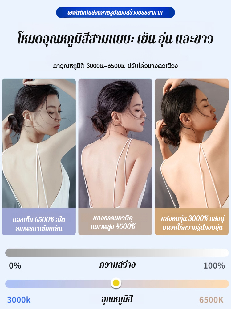 TNW ขาตั้งกล้องเซลฟี่ไลฟ์สดแบบสองไฟ