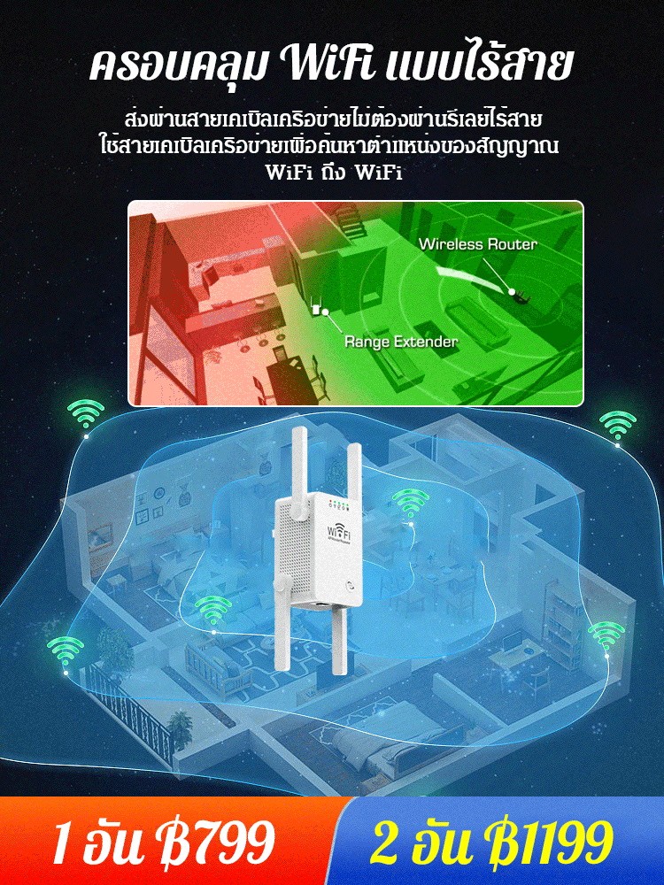 4 เครื่องขยายสัญญาณ wifi