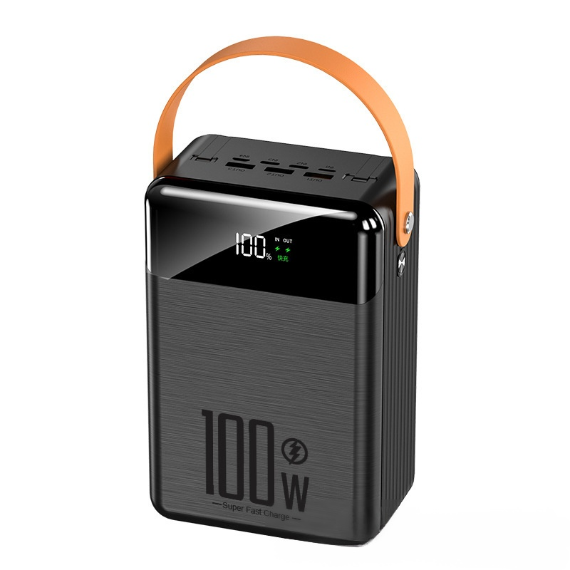 พาวเวอร์แบงค์มีสายในตัว ชาร์จเร็วพิเศษ 100W  80,000mAh 