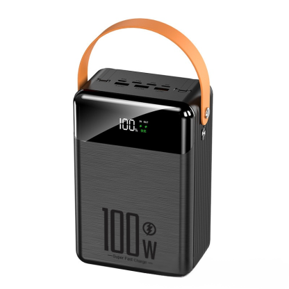 พาวเวอร์แบงค์มีสายในตัว ชาร์จเร็วพิเศษ 100W  80,000mAh 