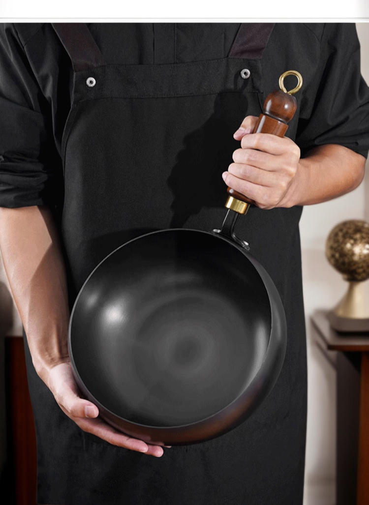 【หม้อสุขภาพไร้สารเคลือบ】หม้อเหล็กบริสุทธิ์เสริมธาตุเหล็กไม่ติด