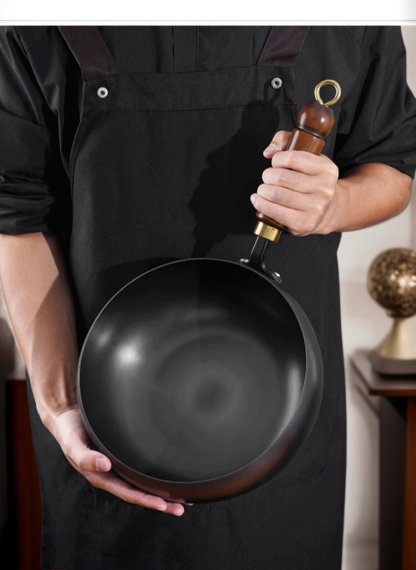 【หม้อสุขภาพไร้สารเคลือบ】หม้อเหล็กบริสุทธิ์เสริมธาตุเหล็กไม่ติด