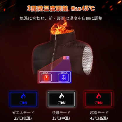 [Copy]B1CDMJ電熱ベスト+30000mAhバッテリー