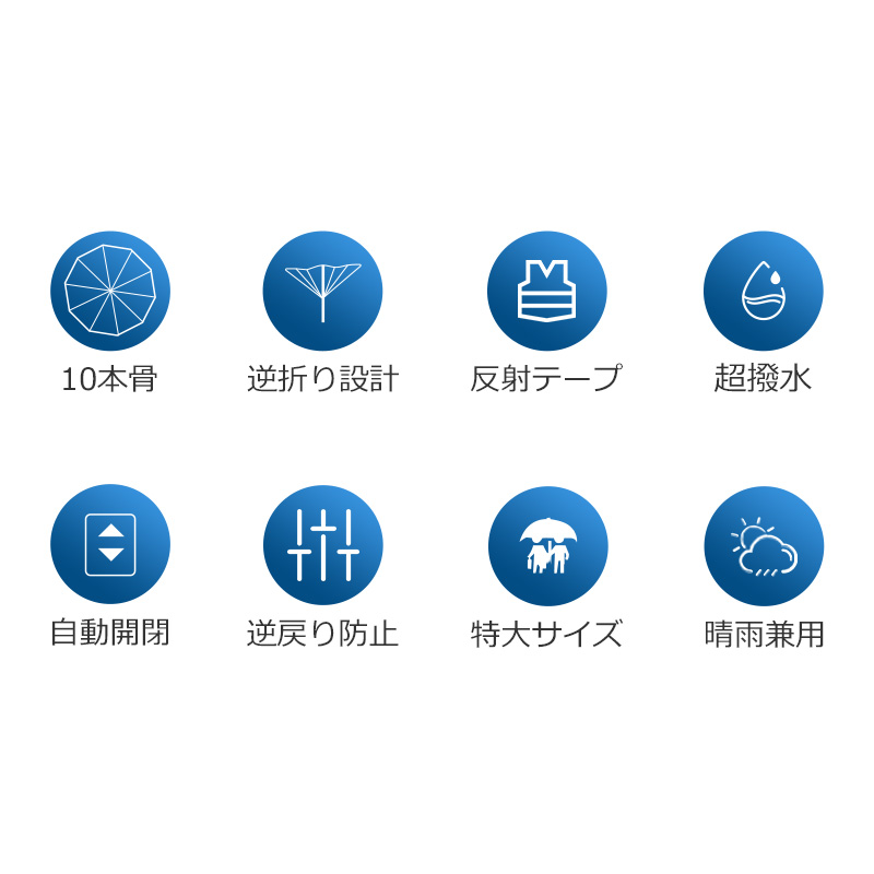 10本骨 折りたたみ傘