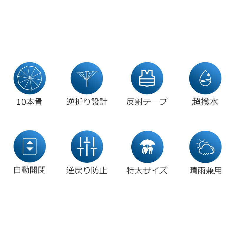 10本骨 折りたたみ傘