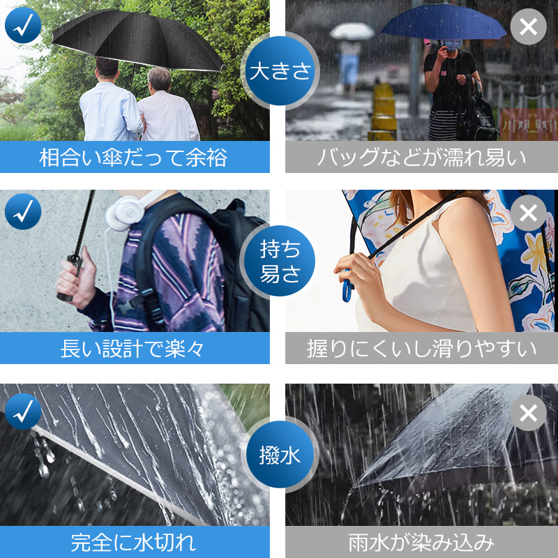 10本骨 折りたたみ傘