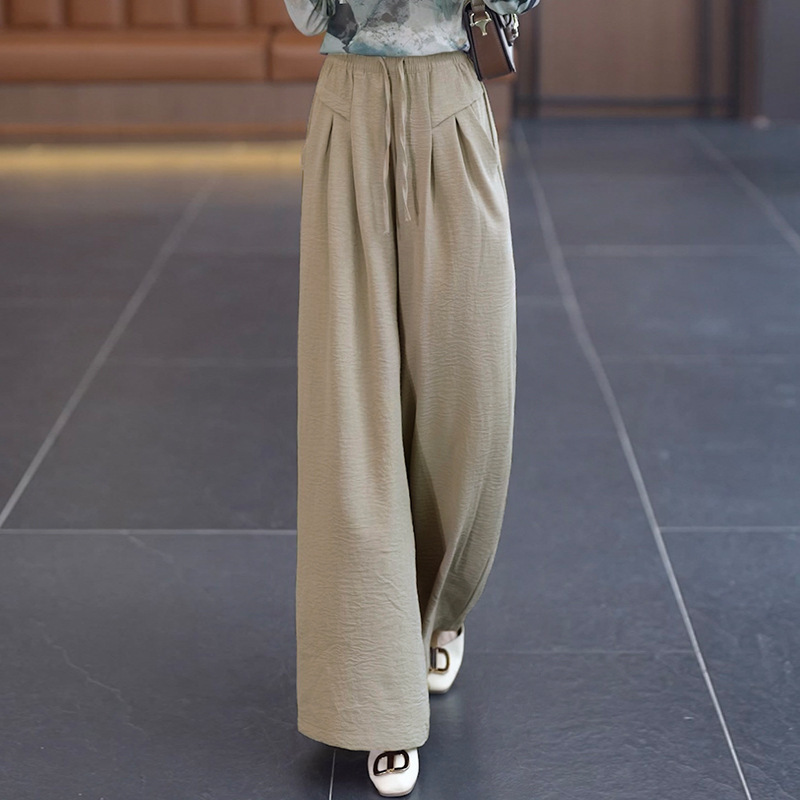 JL Casual Fashion Pleated Wide Leg Pants