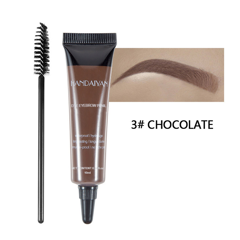 Long-lasting waterproof and smudge-proof liquid eyebrow tint