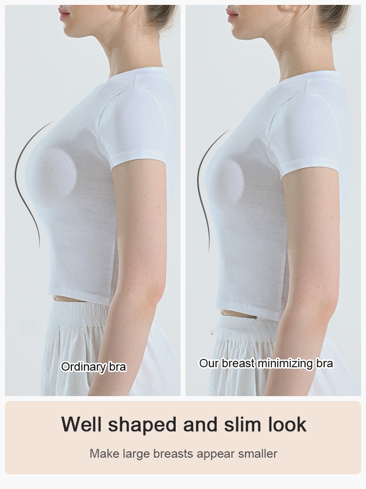 [Breast Minimizing] Non-marking skin-friendly push-up bra，seamless skin-friendly without stuffiness