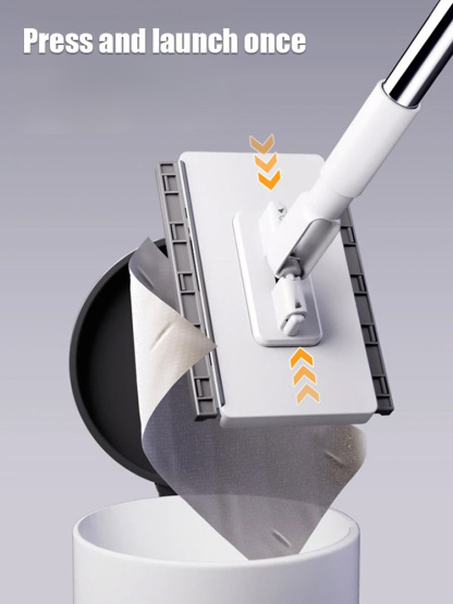 【100% labor-saving】No-wash lazy mop.Automatic cleaning with a simple push and pull, keeping your hands clean