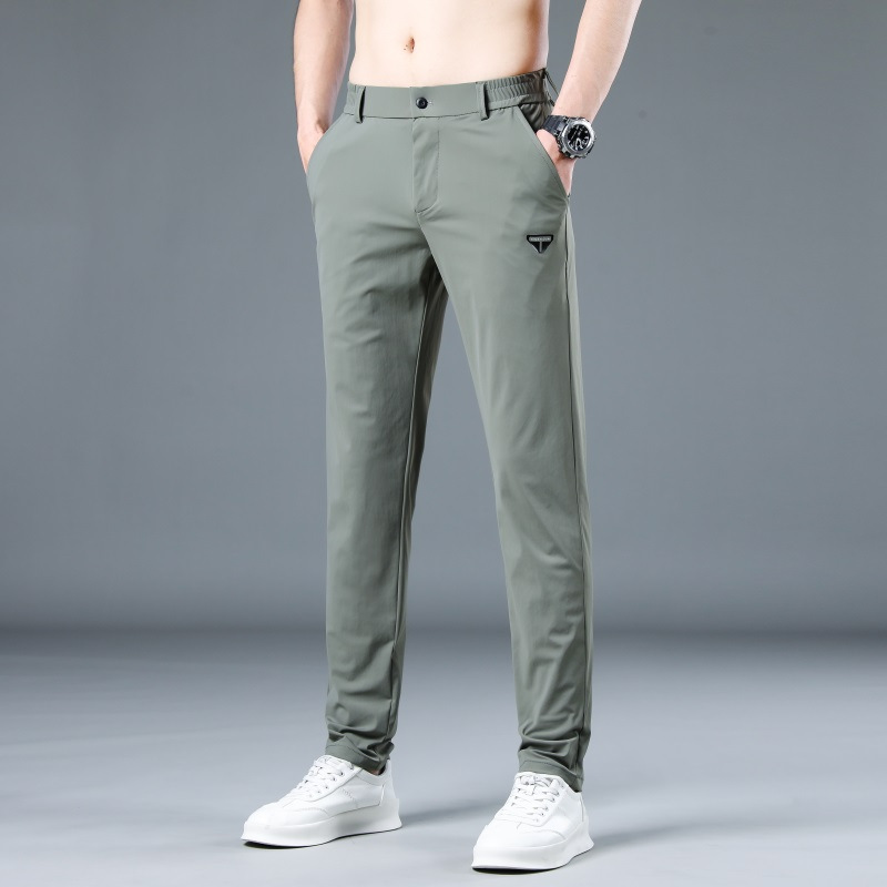 Elastic straight-leg pants for casual and sports time