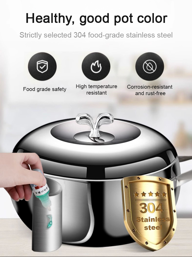 Multi-functional Stainless Steel Thickened Apple Pot