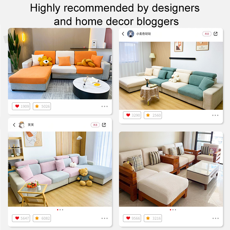 Simple style stretchy sofa cover