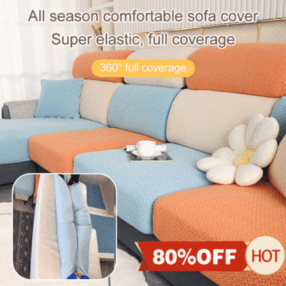 Simple style stretchy sofa cover