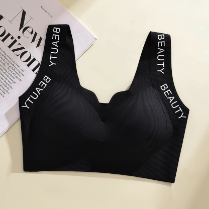 Letter shoulder strap seamless underwear
