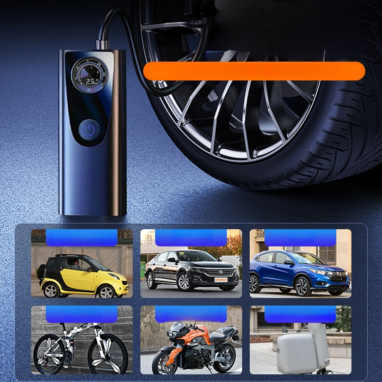High-Power Car Air Pump, One-Second Air Replenishment And Fast Charging, Compact And Portable, Saves Space