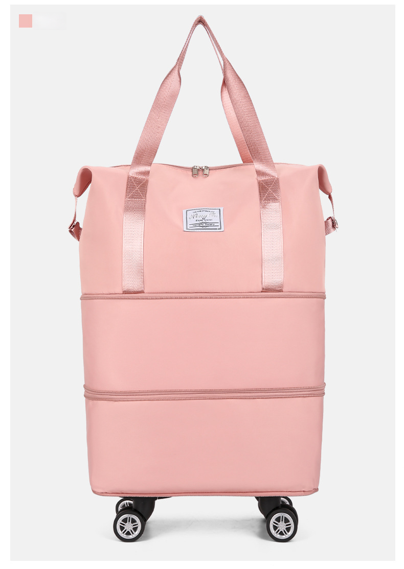 Large capacity universal wheel waterproof dry wet separation travel bag