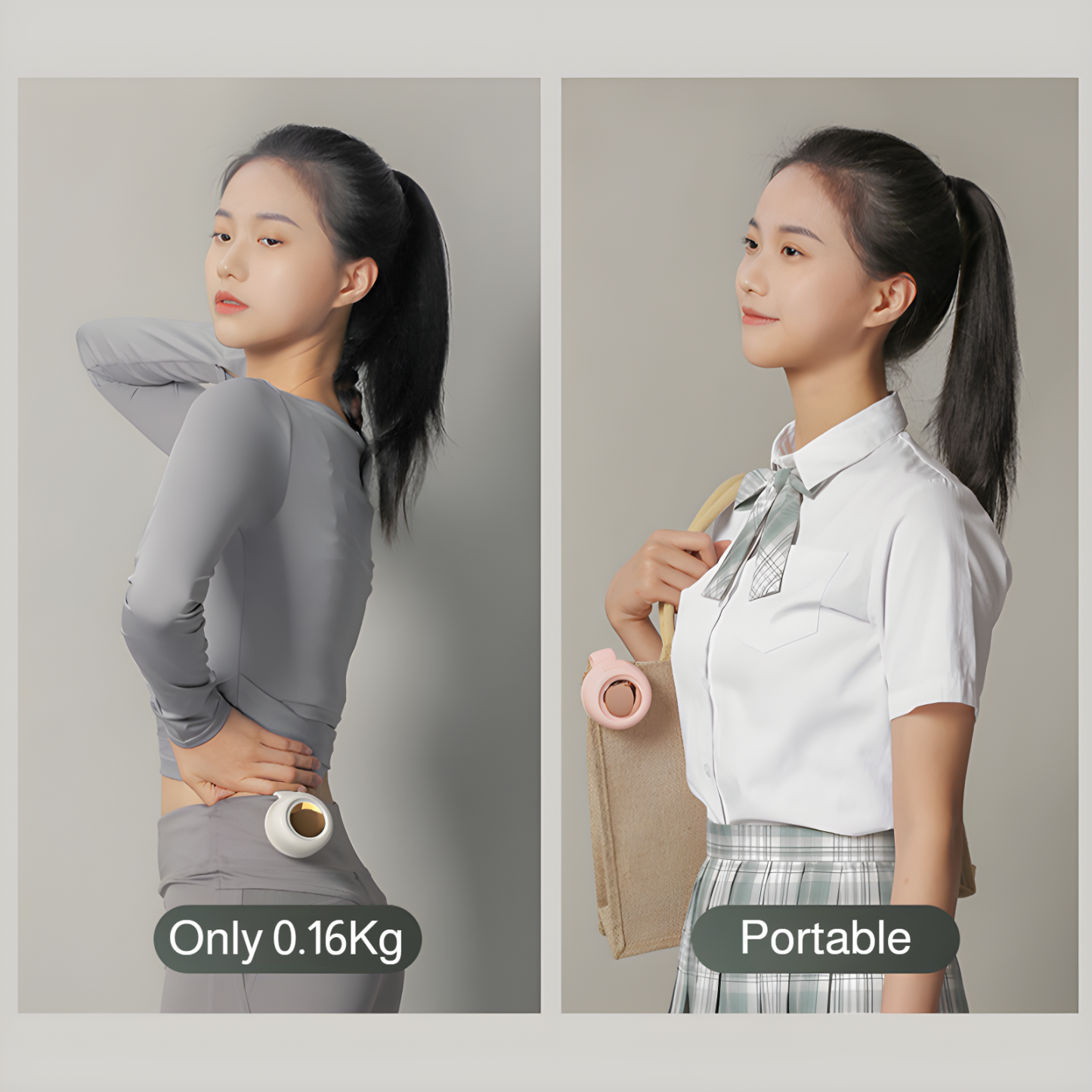 Small cyclone fan USB small fan clip fan clip collar waist hanging portable buckle fan